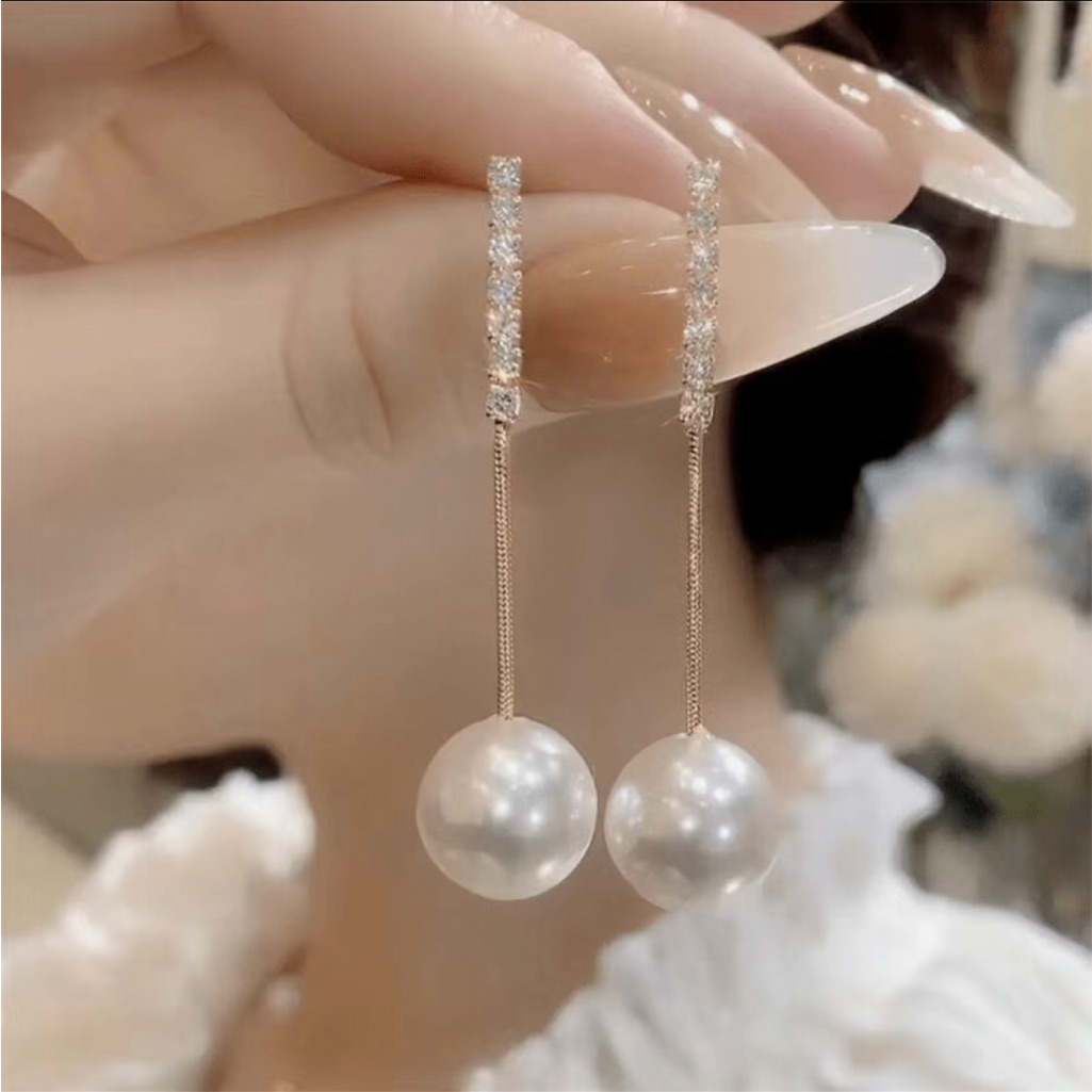 New Earrings Party Prom Wedding Shiny Rhinestones Studs Drops Gold Tone Bridal